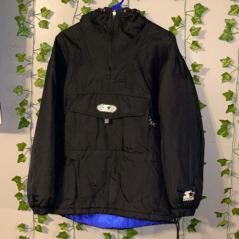 Vintage Authentic Starters Hooded Quarter Zip Jacket/Parka Woman’s Small